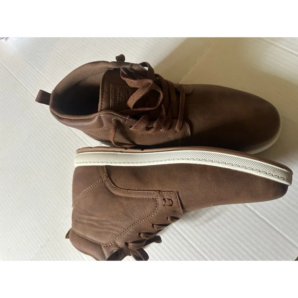 Levis Men's Goshen 2 Chukka Type Casual Ankle Boots Brown Lace Up Size 9